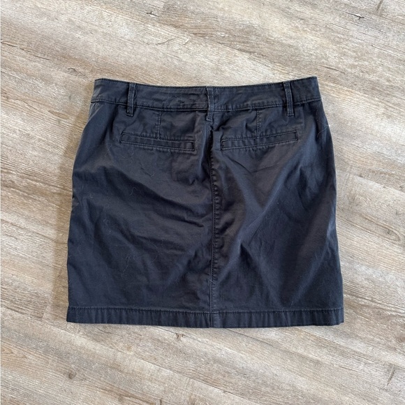 White House Black Market Black Denim Mini Skirt - Picture 4 of 5